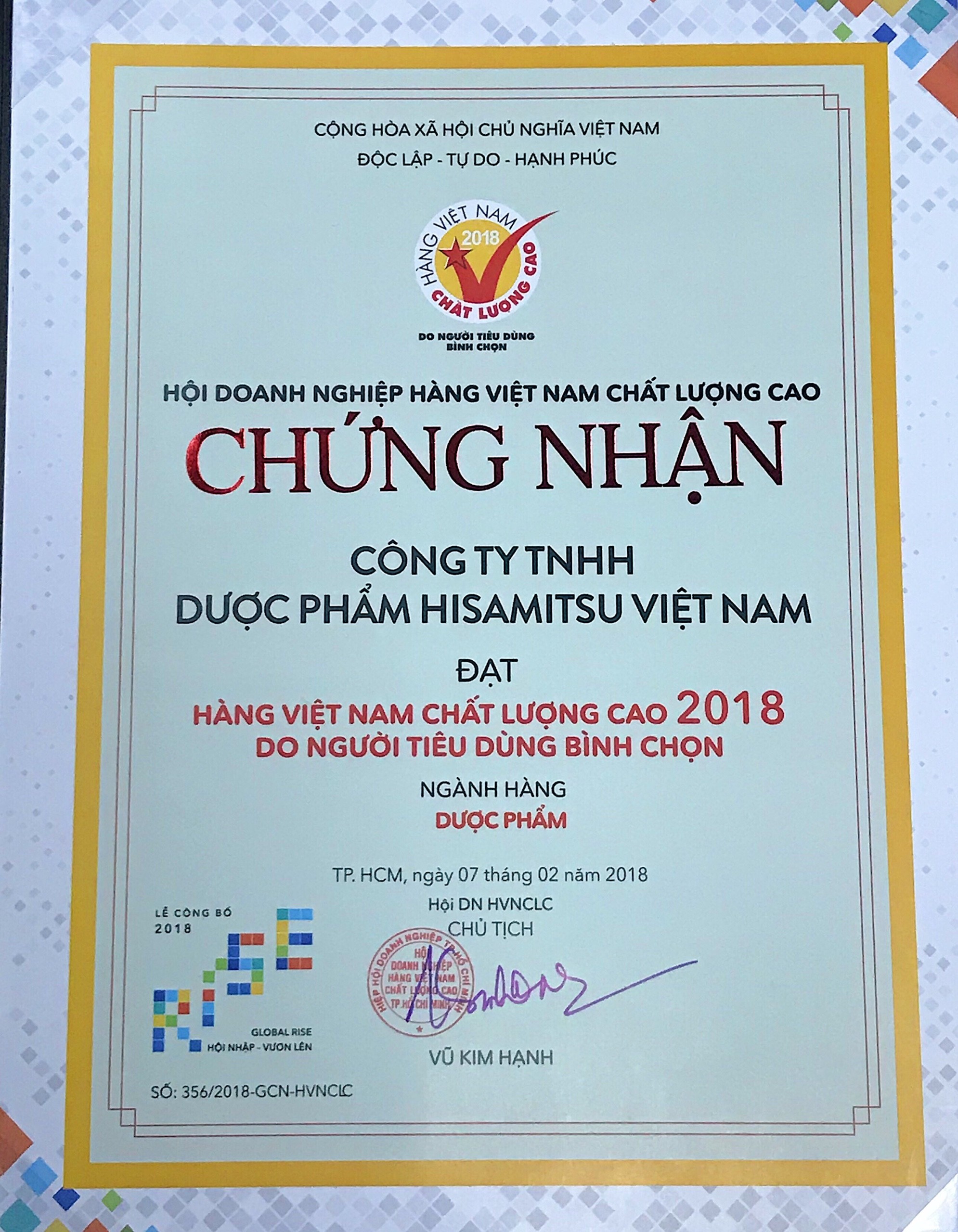 Thành tích đạt được